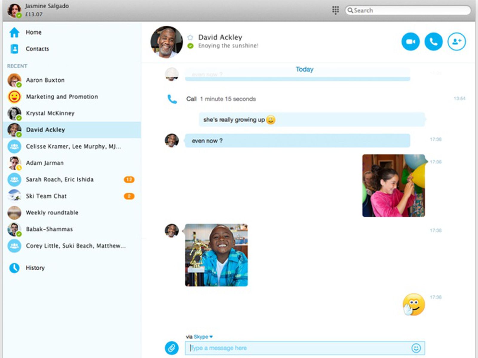 skype for mac picture